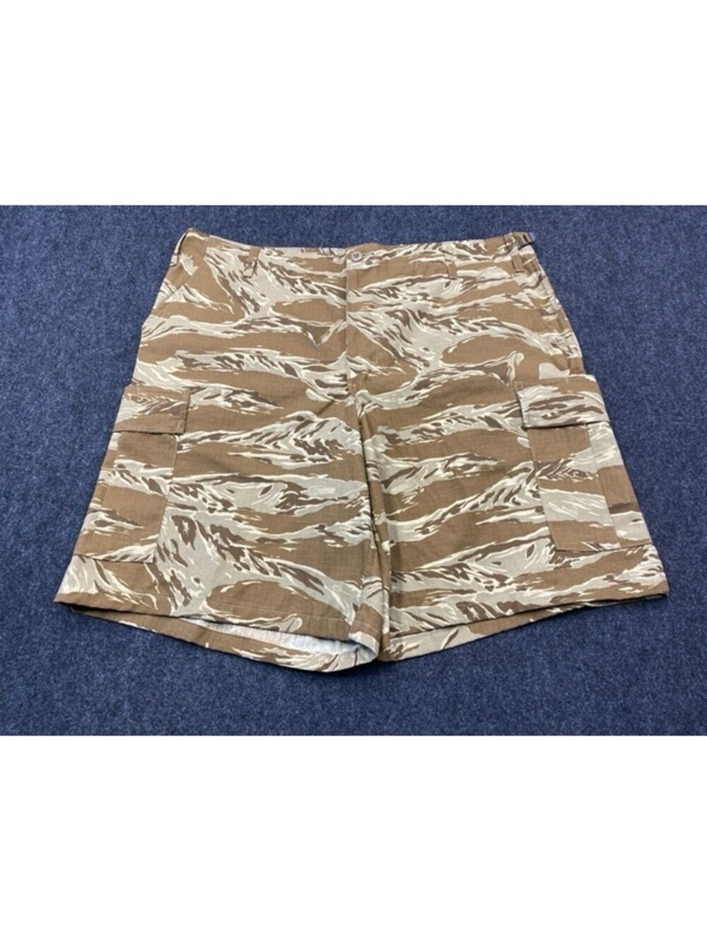 NEW Tru-Spec Tiger Stripe Camouflage Cargo Shorts Mens XL (42) Adjustable 10481